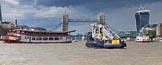 TOW River Thames Barge Driving Race 2014.
River Thames between Greenwich and Westminster,
London,

United Kingdom,
on 28 June 2014 at 13:27, image #236