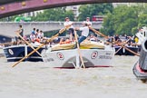 TOW River Thames Barge Driving Race 2014.
River Thames between Greenwich and Westminster,
London,

United Kingdom,
on 28 June 2014 at 13:52, image #322