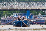 TOW River Thames Barge Driving Race 2014.
River Thames between Greenwich and Westminster,
London,

United Kingdom,
on 28 June 2014 at 13:58, image #355