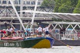 TOW River Thames Barge Driving Race 2014.
River Thames between Greenwich and Westminster,
London,

United Kingdom,
on 28 June 2014 at 14:33, image #418