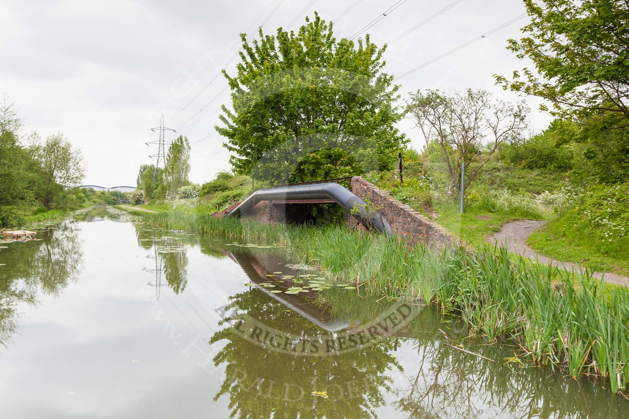 BCN 24h Marathon Challenge 2015: Factory bridge to former lime and brick works on the Walsall Canal near Darlaston Road Bridge.
Birmingham Canal Navigations,



on 23 May 2015 at 15:55, image #129