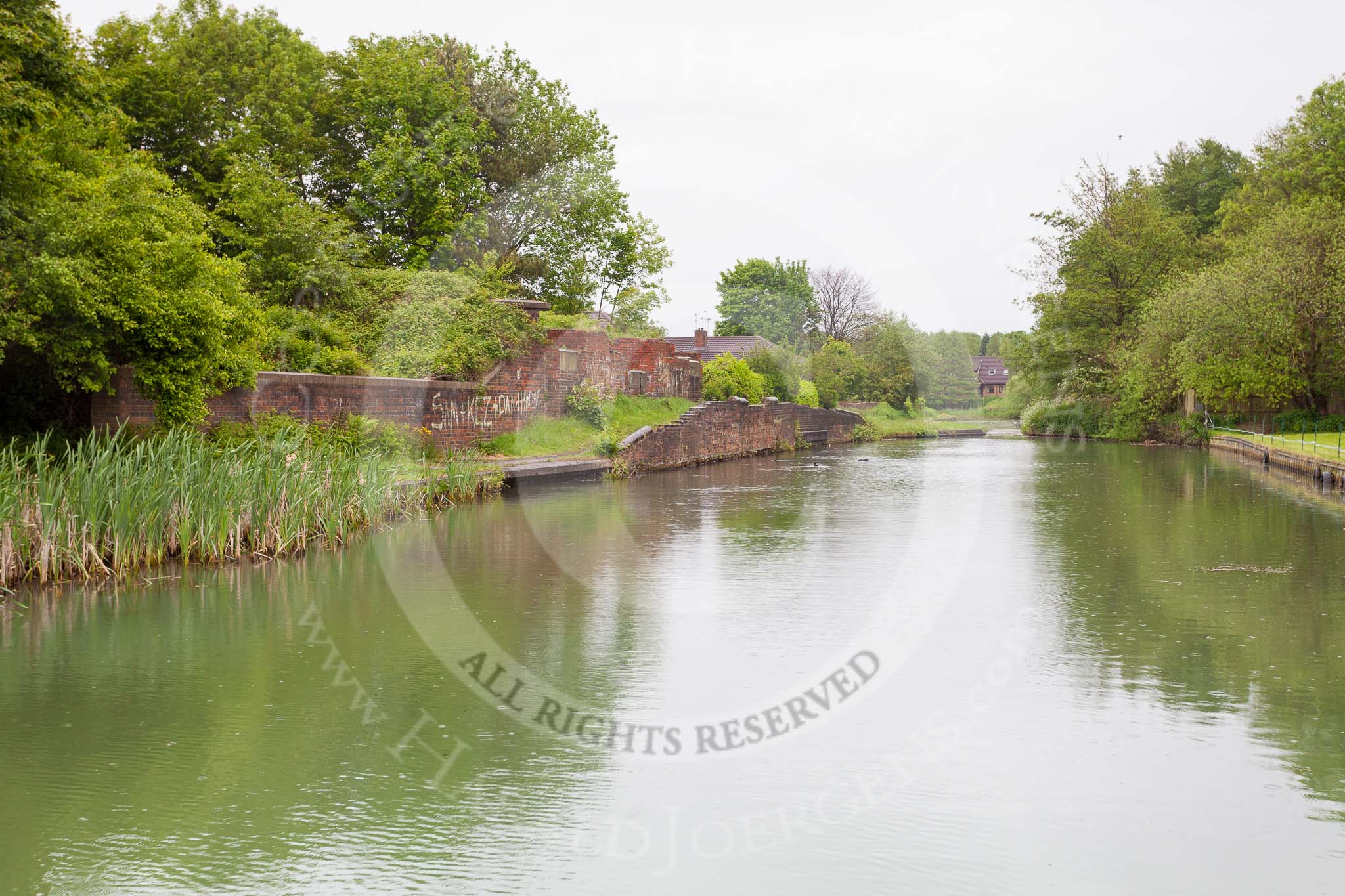 BCN 24h Marathon Challenge 2015: Two former basins on the left once served Capponfield Iron Works. Ahead is Capponfield Stop on the Bradley Branch.
Birmingham Canal Navigations,



on 24 May 2015 at 09:28, image #183