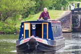 Photo 1505231426291D44731HaraldJoergens BCN 24h Marathon Challenge 2015: Charley Johnston on "Felonious Mongoose" at the Ryders Green Locks (Walsall Canal). The boat appears much shorter than it is because of the long lens used for the photo.
Birmingham Canal Navigations,
on 23 May 2015 at 14:26, image #118