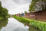Photo 1505231548455D20635HaraldJoergens BCN 24h Marathon Challenge 2015: Peaceful scene with old factory walls on the Walsall Canal, on the the sire of a church in Darlsaston.
Birmingham Canal Navigations,
on 23 May 2015 at 15:48, image #127