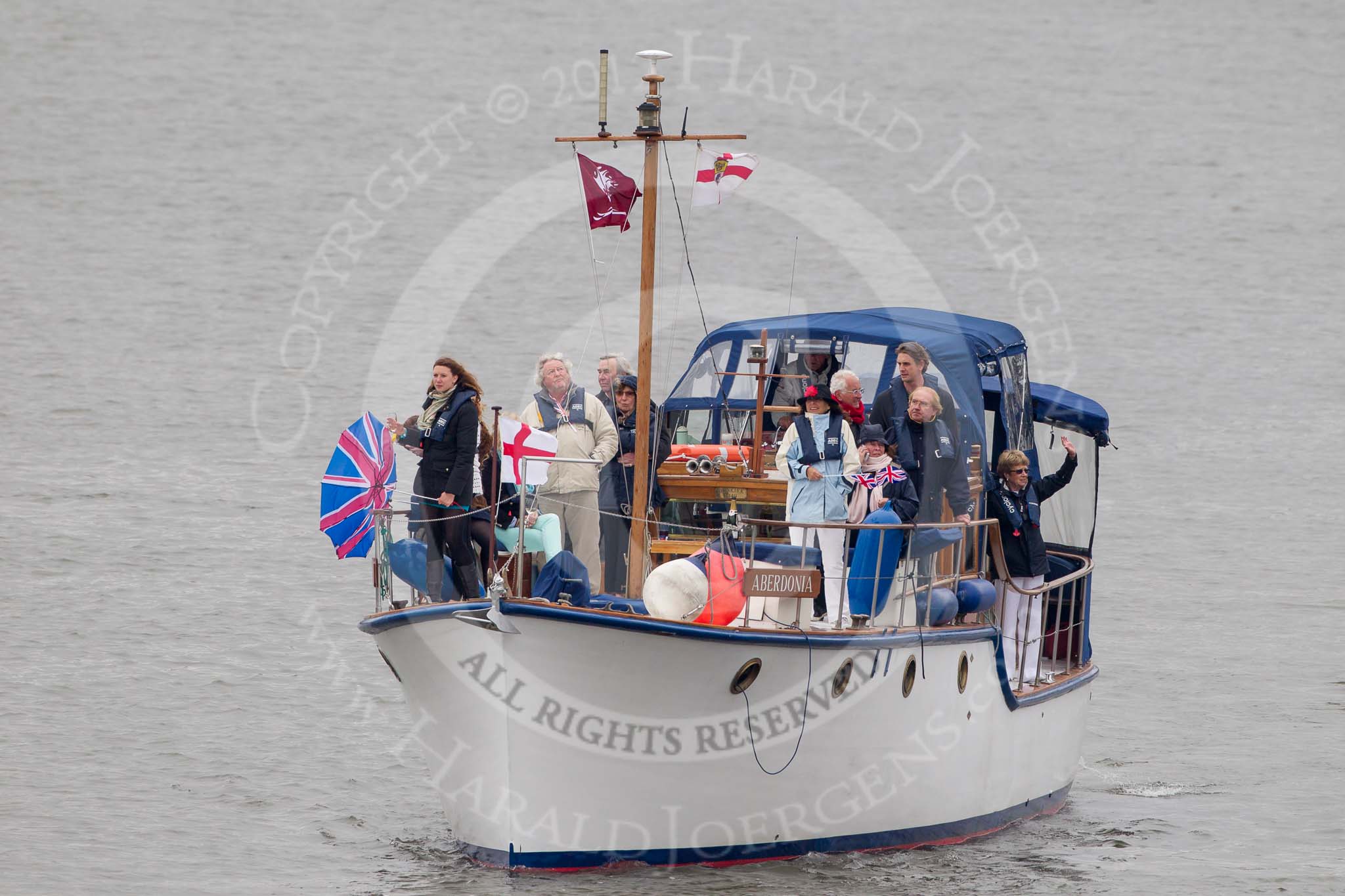 Thames Diamond Jubilee Pageant: DUNKIRK LITTLE SHIPS-Aberdonia (H36)..
River Thames seen from Battersea Bridge,
London,

United Kingdom,
on 03 June 2012 at 15:16, image #304