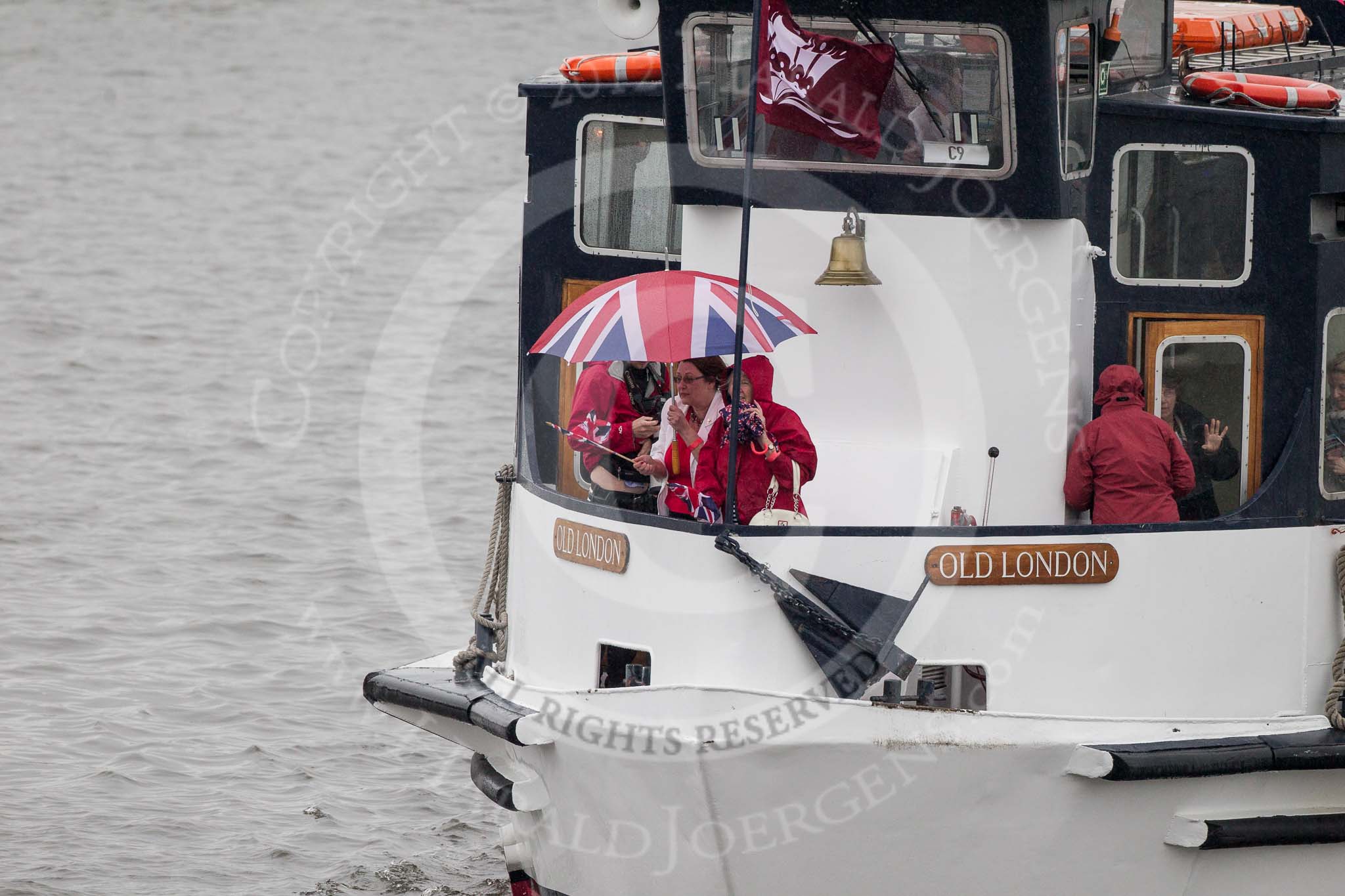 Thames Diamond Jubilee Pageant: PASSENGER BOATS- Old London (C9)..
River Thames seen from Battersea Bridge,
London,

United Kingdom,
on 03 June 2012 at 16:10, image #543