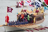 Thames Diamond Jubilee Pageant: SHALLOPS-Gloriana (M3)..
River Thames seen from Battersea Bridge,
London,

United Kingdom,
on 03 June 2012 at 14:39, image #75