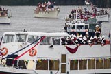 Thames Diamond Jubilee Pageant: BAND OF HM ROYAL MARINES PLYMOUTH-Valulla (H1)..
River Thames seen from Battersea Bridge,
London,

United Kingdom,
on 03 June 2012 at 15:08, image #239