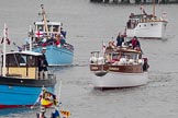 Thames Diamond Jubilee Pageant: DUNKIRK LITTLE SHIPS-Caronia (H24), Gentle Ladye (H28)..
River Thames seen from Battersea Bridge,
London,

United Kingdom,
on 03 June 2012 at 15:13, image #284