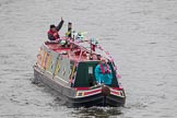 Thames Diamond Jubilee Pageant: NARROW BOATS-Lotus No.10 (R67)..
River Thames seen from Battersea Bridge,
London,

United Kingdom,
on 03 June 2012 at 15:54, image #452