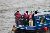 Thames Diamond Jubilee Pageant: NARROW BOATS-Waterscape (R68)..
River Thames seen from Battersea Bridge,
London,

United Kingdom,
on 03 June 2012 at 15:54, image #454