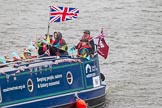 Thames Diamond Jubilee Pageant: NARROW BOATS-Waterscape (R68)..
River Thames seen from Battersea Bridge,
London,

United Kingdom,
on 03 June 2012 at 15:54, image #455
