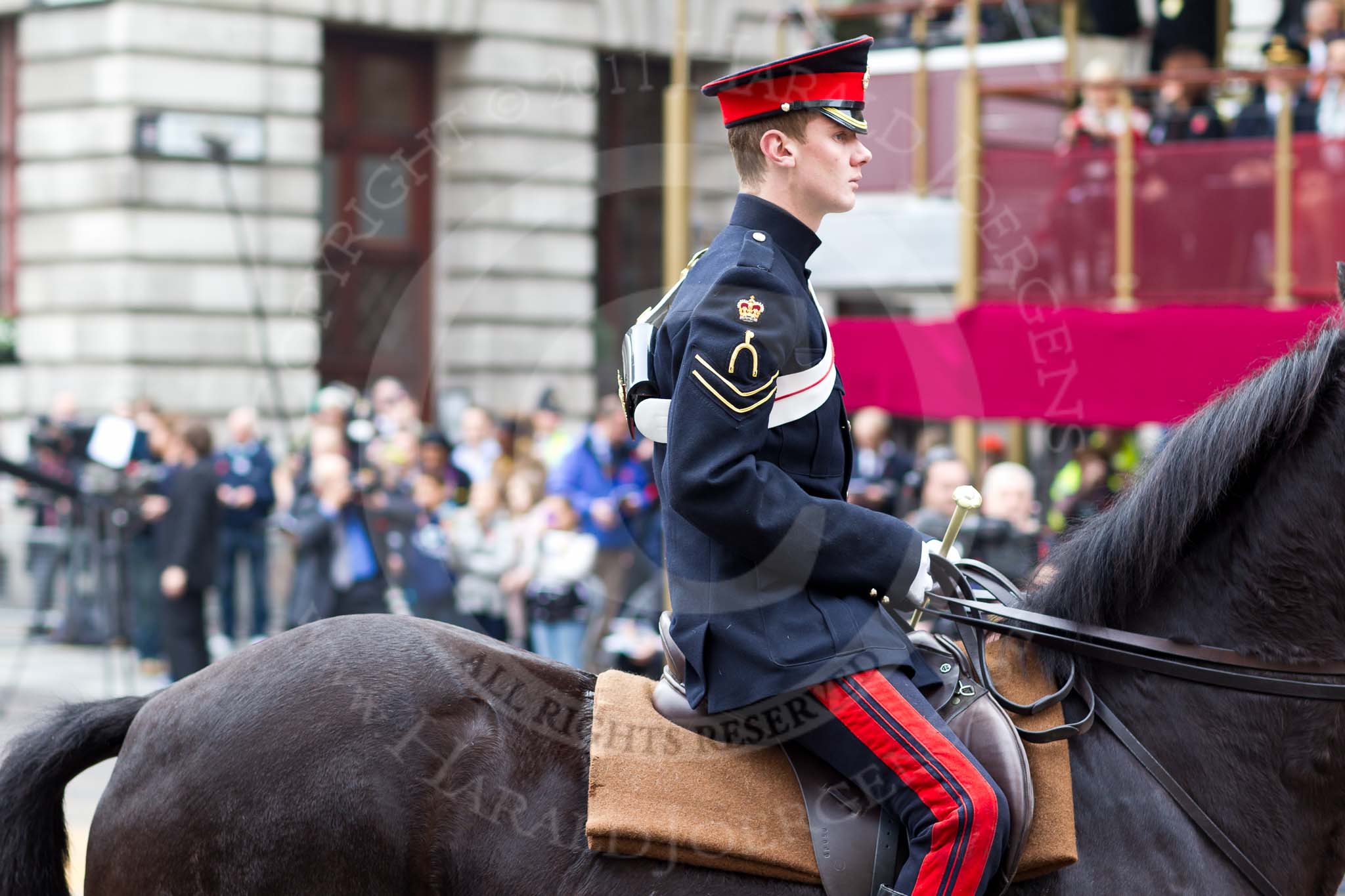 The Lord Mayor's Show 2011: A Riding Instructor of The Life Guards..
Opposite Mansion House, City of London,
London,
-,
United Kingdom,
on 12 November 2011 at 10:50, image #28