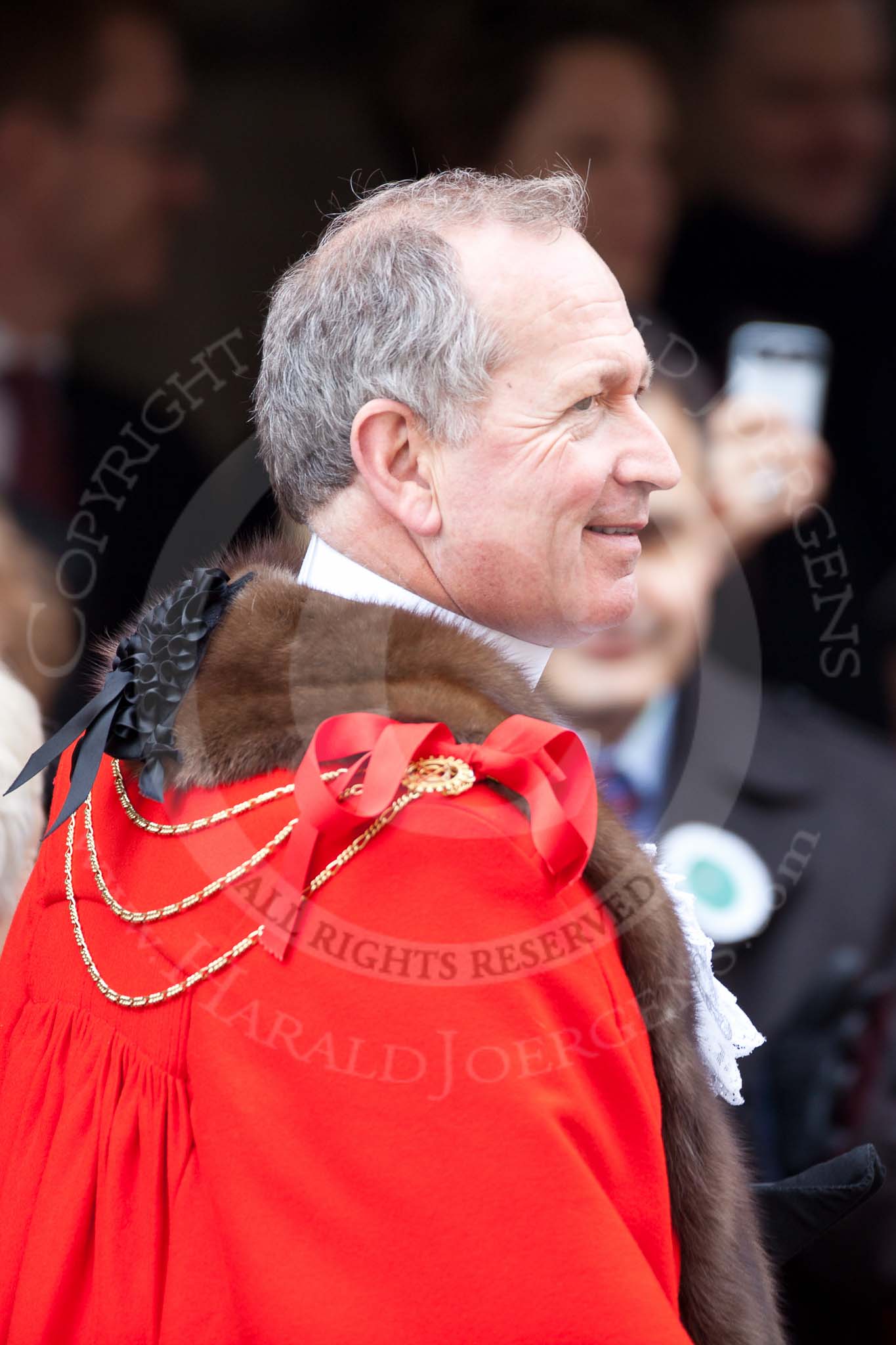 The Lord Mayor's Show 2011: Close-up of the Sheriff at the Old Bailey, Allan Yarrow..
Opposite Mansion House, City of London,
London,
-,
United Kingdom,
on 12 November 2011 at 11:02, image #69