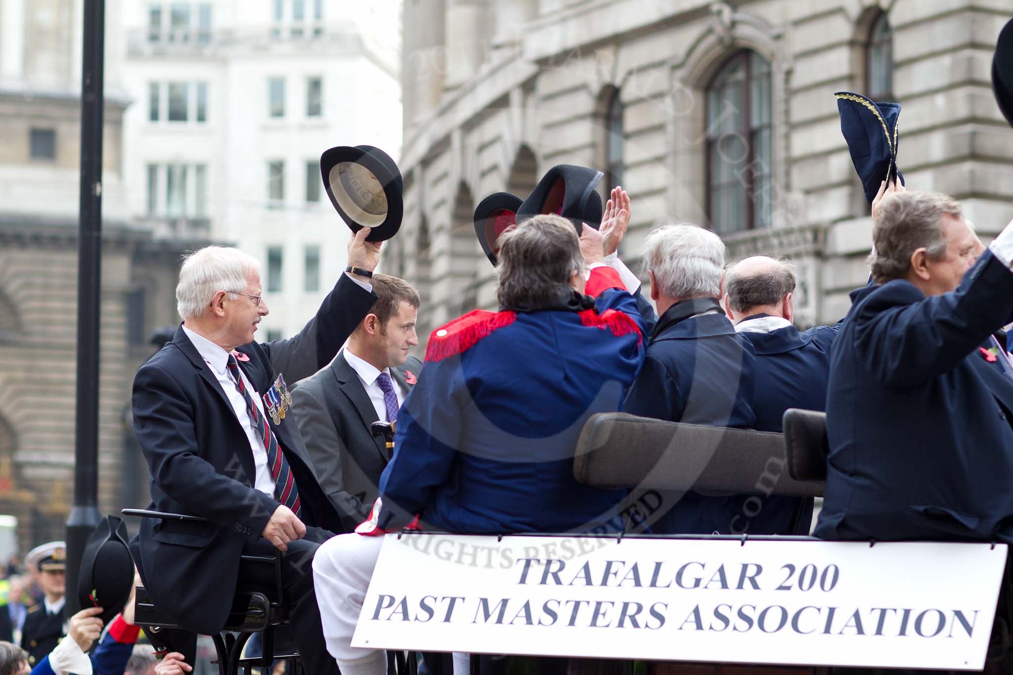 The Lord Mayor's Show 2011: Trafalgar 200 Past Masters' Association..
Opposite Mansion House, City of London,
London,
-,
United Kingdom,
on 12 November 2011 at 11:09, image #125