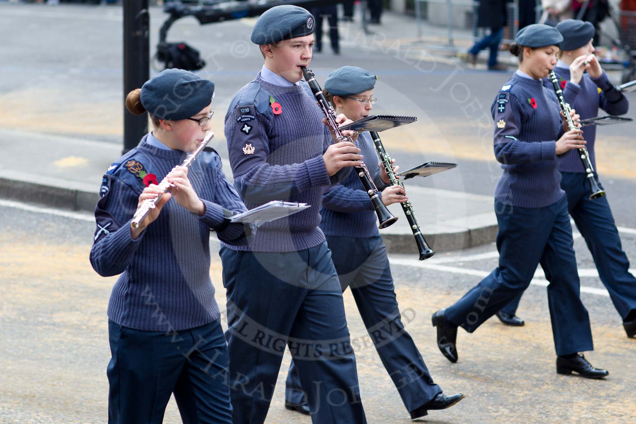 The Lord Mayor's Show 2011: The Air Traing Corps Band..
Opposite Mansion House, City of London,
London,
-,
United Kingdom,
on 12 November 2011 at 11:17, image #204
