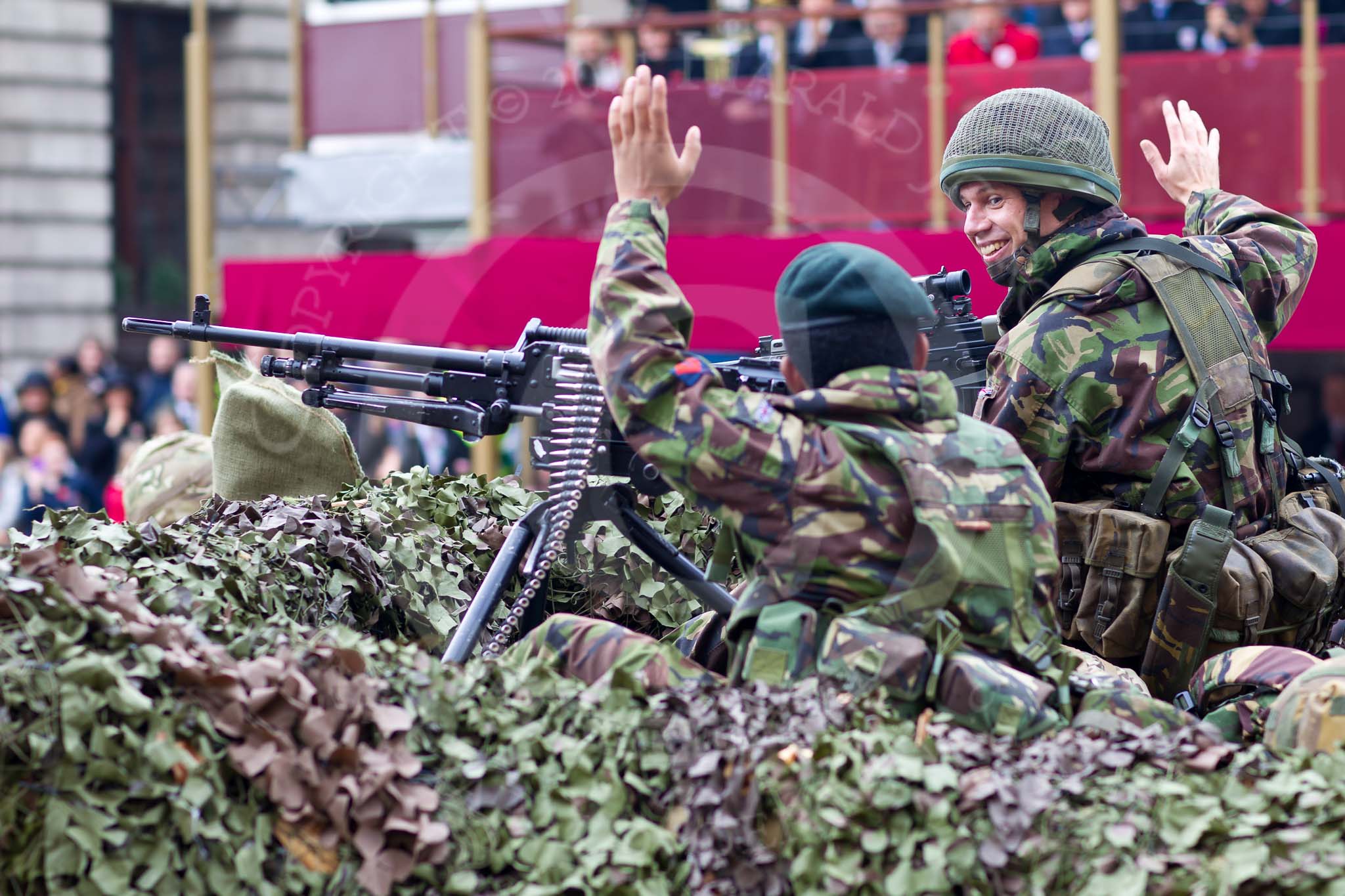 The Lord Mayor's Show 2011: F and G Companies 7 Rifles. From 7th Battalion Rifles, F Company from Mayfair, and G Company from West Ham..
Opposite Mansion House, City of London,
London,
-,
United Kingdom,
on 12 November 2011 at 11:28, image #304