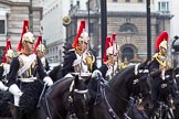 The Lord Mayor's Show 2011: The Blues and Royals, Mounted Squadron, Household Regiment,  the escort to the new Lord mayor..
Opposite Mansion House, City of London,
London,
-,
United Kingdom,
on 12 November 2011 at 10:50, image #29