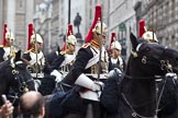 The Lord Mayor's Show 2011: Troopers from The Blues and Royals, Mounted Squadron, Household Regiment, the escort to the new Lord mayor..
Opposite Mansion House, City of London,
London,
-,
United Kingdom,
on 12 November 2011 at 10:52, image #46