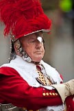 The Lord Mayor's Show 2011: Pikemen and Musketeers of the Honourable Artillery Company (HAC). Here a close-up of the Captain of the Company of Pikemen and Musketeers,  Alistair Bassett Cross..
Opposite Mansion House, City of London,
London,
-,
United Kingdom,
on 12 November 2011 at 10:53, image #49