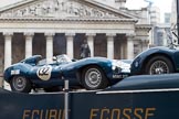 The Lord Mayor's Show 2011: Classic Motor Cars (http://www.classic-motor-cars.co.uk/), here with two classic Jaguar E-types on a vintage car transporter..
Opposite Mansion House, City of London,
London,
-,
United Kingdom,
on 12 November 2011 at 11:45, image #471