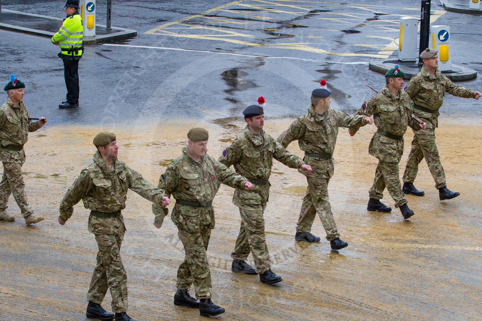 Lord Mayor's Show 2012: Entry 48 - The London Regiment, the only TA infantry battalion based in London..
Press stand opposite Mansion House, City of London,
London,
Greater London,
United Kingdom,
on 10 November 2012 at 11:21, image #666