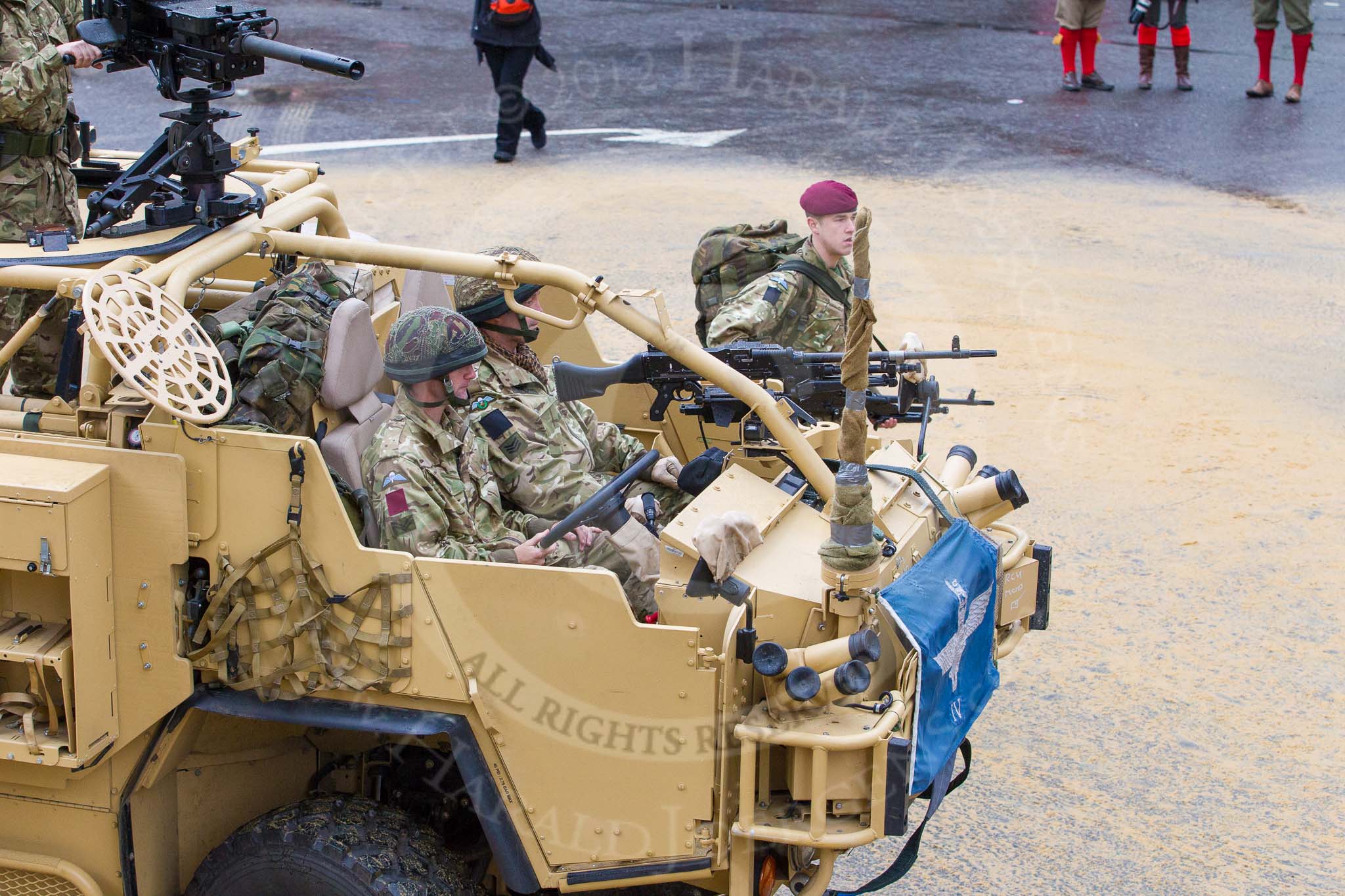 Lord Mayor's Show 2012: Entry 49 B Coy, 4 PARA. B Company, 4th Battalion The Parachute Regiment..
Press stand opposite Mansion House, City of London,
London,
Greater London,
United Kingdom,
on 10 November 2012 at 11:22, image #685