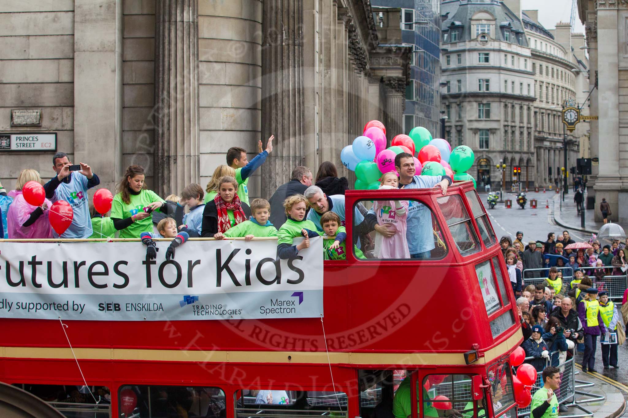 Lord Mayor's Show 2012: Entry 70 - Futures for Kids (ffk)..
Press stand opposite Mansion House, City of London,
London,
Greater London,
United Kingdom,
on 10 November 2012 at 11:30, image #880