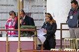 Lord Mayor's Show 2012: The BBC's Commentator Paul Dickenson with Floor Manager Charlotte Cummins on the balcony of Mansion House..
Press stand opposite Mansion House, City of London,
London,
Greater London,
United Kingdom,
on 10 November 2012 at 10:01, image #19