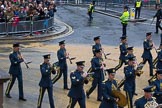 Lord Mayor's Show 2012: Entry 16 - Central Band of the RAF..
Press stand opposite Mansion House, City of London,
London,
Greater London,
United Kingdom,
on 10 November 2012 at 11:07, image #328