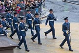 Lord Mayor's Show 2012: Entry 17 - Queen's Colour Squadron RAF..
Press stand opposite Mansion House, City of London,
London,
Greater London,
United Kingdom,
on 10 November 2012 at 11:07, image #330