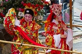 Lord Mayor's Show 2012: Entry 38 - Hong Kong Economic & Trade Office, London focuses this year on the Cantonese opera..
Press stand opposite Mansion House, City of London,
London,
Greater London,
United Kingdom,
on 10 November 2012 at 11:16, image #568