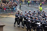 Lord Mayor's Show 2012: Entry 87 - Royal Navy (HMS Collingwood)..
Press stand opposite Mansion House, City of London,
London,
Greater London,
United Kingdom,
on 10 November 2012 at 11:38, image #1155