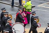 Lord Mayor's Show 2012: Entry 92 - St John Ambulance Talbot Corps of Drums..
Press stand opposite Mansion House, City of London,
London,
Greater London,
United Kingdom,
on 10 November 2012 at 11:40, image #1209