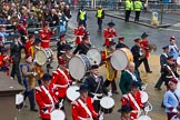 Lord Mayor's Show 2012: Entry 105 - Corps of Drums Society..
Press stand opposite Mansion House, City of London,
London,
Greater London,
United Kingdom,
on 10 November 2012 at 11:53, image #1471