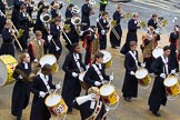 Lord Mayor's Show 2012: Entry 123 - Christ's Hospital School Band..
Press stand opposite Mansion House, City of London,
London,
Greater London,
United Kingdom,
on 10 November 2012 at 12:02, image #1762