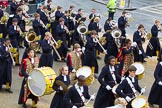 Lord Mayor's Show 2012: Entry 123 - Christ's Hospital School Band..
Press stand opposite Mansion House, City of London,
London,
Greater London,
United Kingdom,
on 10 November 2012 at 12:02, image #1764