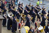 Lord Mayor's Show 2012: Entry 123 - Christ's Hospital School Band..
Press stand opposite Mansion House, City of London,
London,
Greater London,
United Kingdom,
on 10 November 2012 at 12:02, image #1767