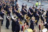 Lord Mayor's Show 2012: Entry 123 - Christ's Hospital School Band..
Press stand opposite Mansion House, City of London,
London,
Greater London,
United Kingdom,
on 10 November 2012 at 12:02, image #1768