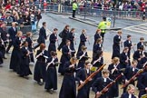 Lord Mayor's Show 2012: Entry 123 - Christ's Hospital School Band..
Press stand opposite Mansion House, City of London,
London,
Greater London,
United Kingdom,
on 10 November 2012 at 12:02, image #1788