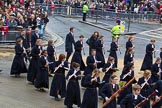 Lord Mayor's Show 2012: Entry 123 - Christ's Hospital School Band..
Press stand opposite Mansion House, City of London,
London,
Greater London,
United Kingdom,
on 10 November 2012 at 12:02, image #1789