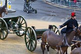Lord Mayor's Show 2012: Entry 124 - The King’s Troop Royal Horse Artillery (RHA)..
Press stand opposite Mansion House, City of London,
London,
Greater London,
United Kingdom,
on 10 November 2012 at 12:03, image #1800