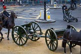 Lord Mayor's Show 2012: Entry 124 - The King’s Troop Royal Horse Artillery (RHA)..
Press stand opposite Mansion House, City of London,
London,
Greater London,
United Kingdom,
on 10 November 2012 at 12:03, image #1806
