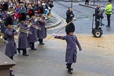 Lord Mayor's Show 2012: Entry 139 - The Band of the Coldstream Guards, lead by Senior Drum Major Ben Roberts, Coldstream Guards..
Press stand opposite Mansion House, City of London,
London,
Greater London,
United Kingdom,
on 10 November 2012 at 12:06, image #1881