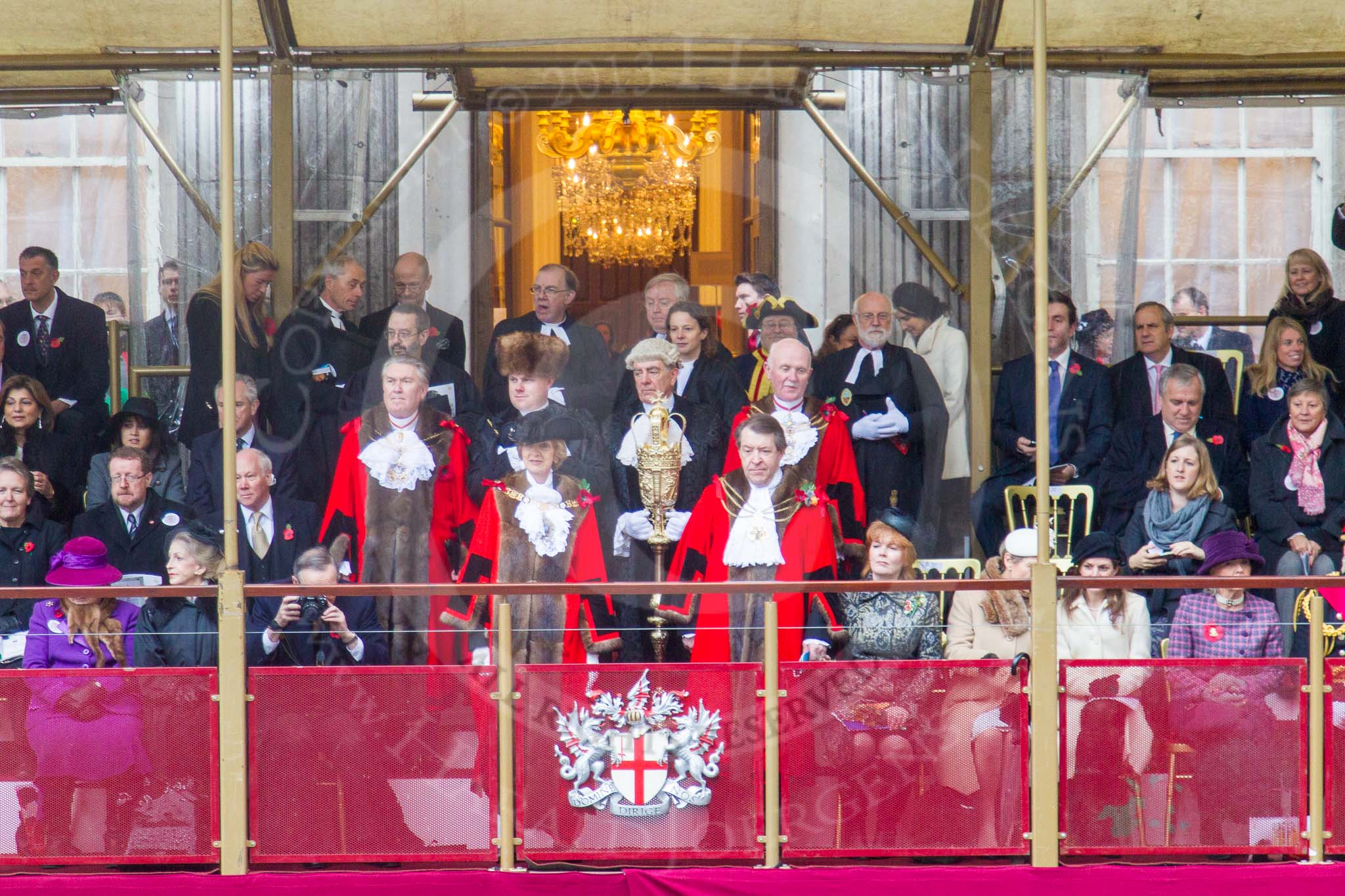 Lord Mayor's Show 2013.
Press stand opposite Mansion House, City of London,
London,
Greater London,
United Kingdom,
on 09 November 2013 at 11:00, image #138