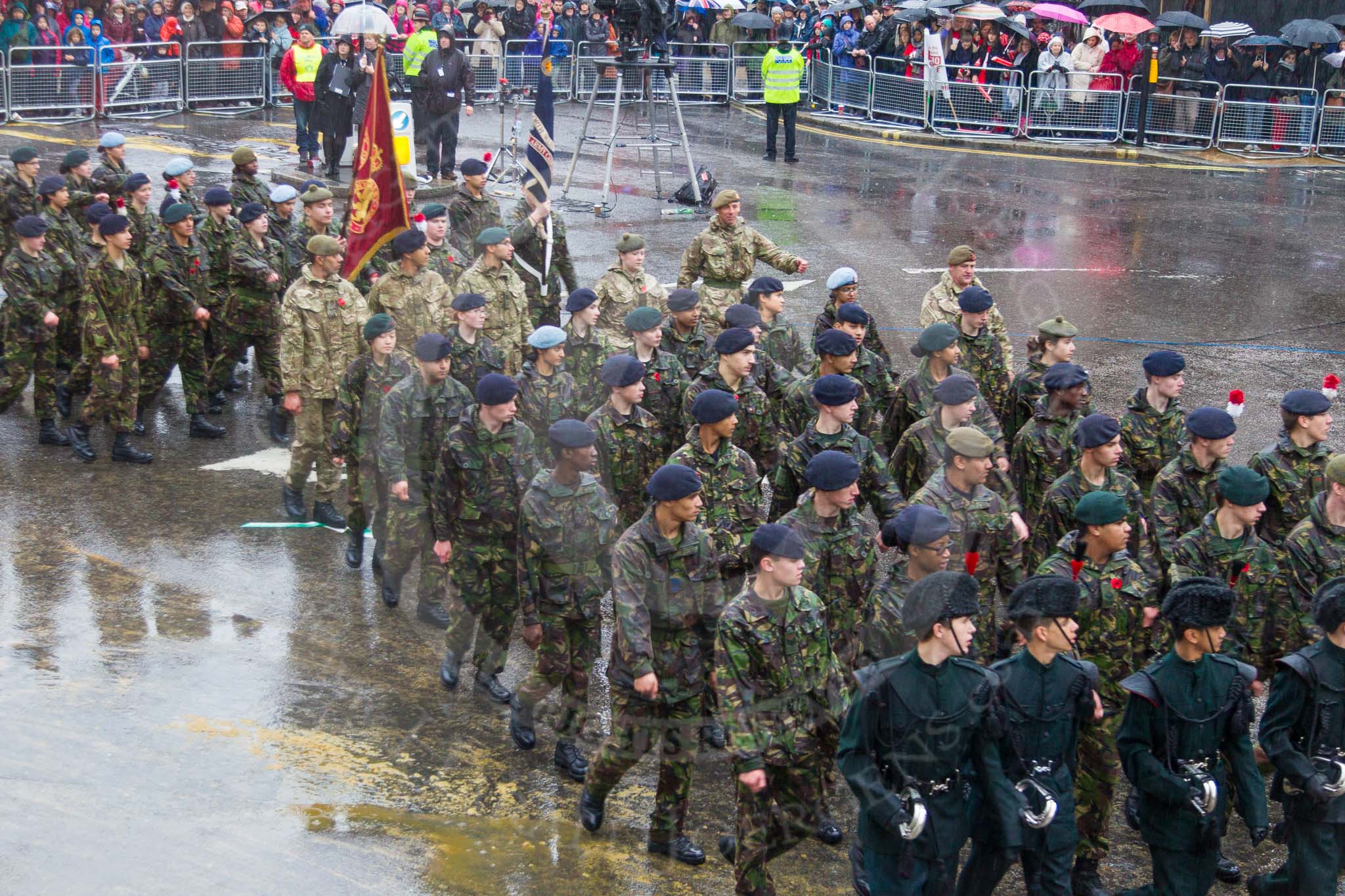 Lord Mayor's Show 2013: 24-Army Cadet Force-one of the UK's oldest, largest and most successful youth organisations..
Press stand opposite Mansion House, City of London,
London,
Greater London,
United Kingdom,
on 09 November 2013 at 11:12, image #358