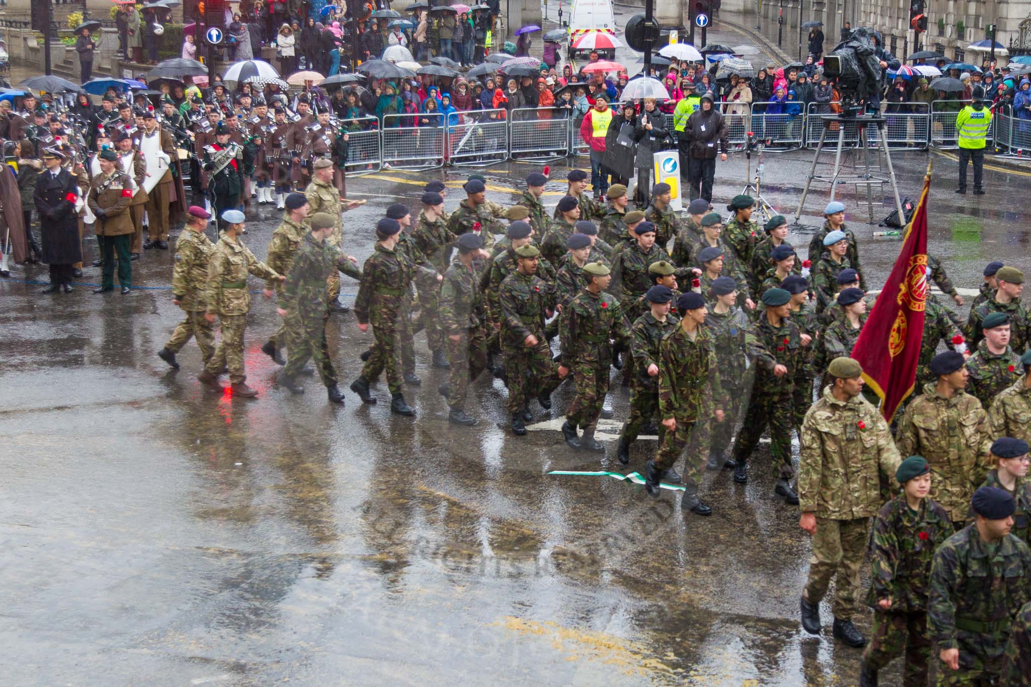 Lord Mayor's Show 2013: 24-Army Cadet Force-one of the UK's oldest, largest and most successful youth organisations..
Press stand opposite Mansion House, City of London,
London,
Greater London,
United Kingdom,
on 09 November 2013 at 11:12, image #360