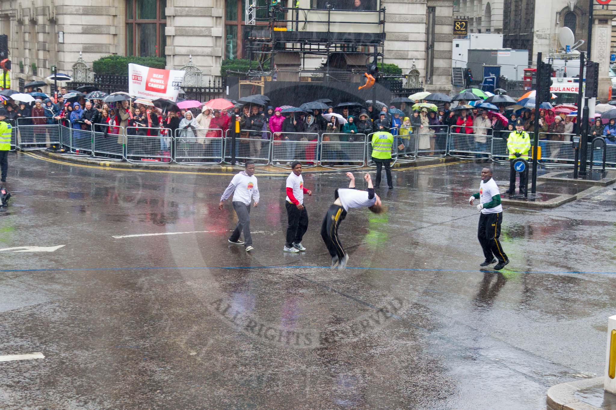 Lord Mayor's Show 2013: 36- The Cook & The Butler Event Company- one of  London's leading caterers..
Press stand opposite Mansion House, City of London,
London,
Greater London,
United Kingdom,
on 09 November 2013 at 11:19, image #471