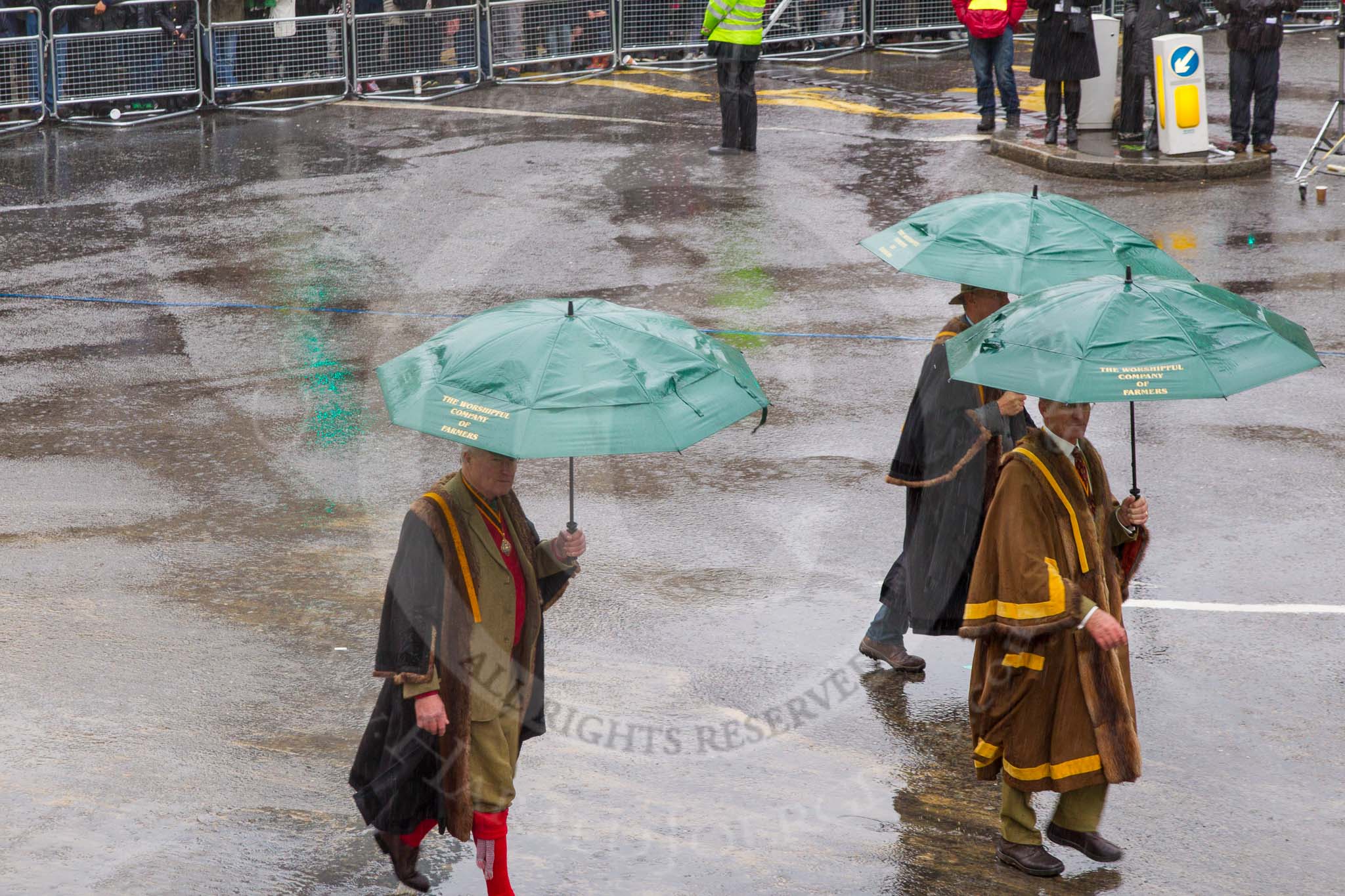 Lord Mayor's Show 2013: 46-Modern Livery Companies- Farmers.
Press stand opposite Mansion House, City of London,
London,
Greater London,
United Kingdom,
on 09 November 2013 at 11:24, image #577