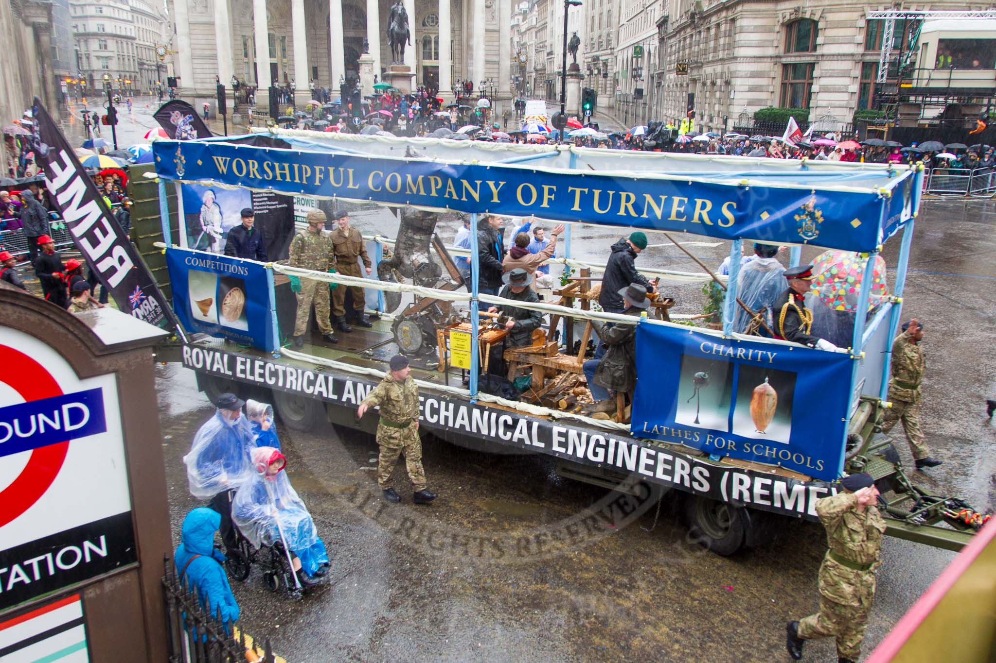 Lord Mayor's Show 2013: 51-Workshipful Company of Turners- recived Royal Charter in 1604. Its prime objective is to promote the craft of turning..
Press stand opposite Mansion House, City of London,
London,
Greater London,
United Kingdom,
on 09 November 2013 at 11:29, image #674